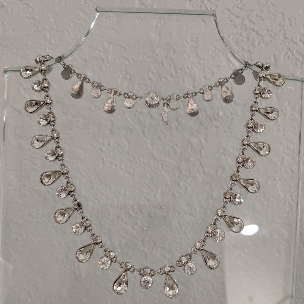 Jessica McClintock dress necklace wedding formal